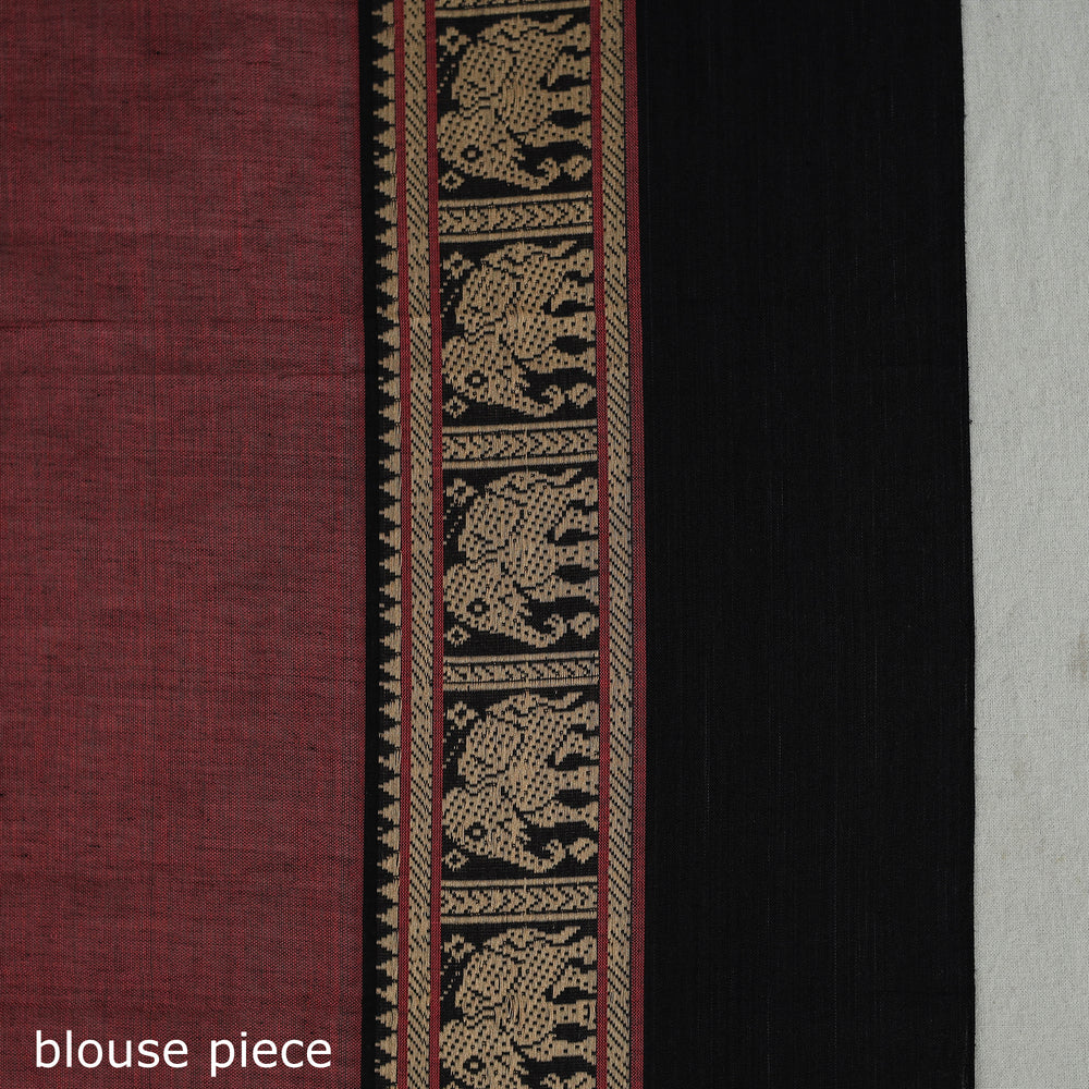 Mercerised Cotton Thread Border Dharwad Saree 09