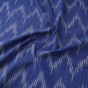 Blue - Pochampally Ikat Weave Cotton Fabric 02