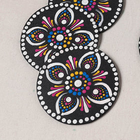 Multicolor - Handpainted Mandala Art Wooden Coasters (Set of 6) 02