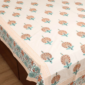 Sanganeri Hand Block Print Cotton Double Bedsheet Set (108 x 90 in) 06