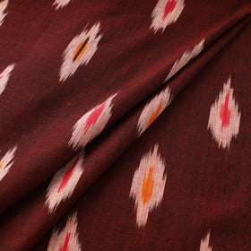 Brown - Pochampally Ikat Weave Cotton Fabric 05