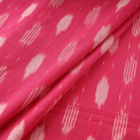 Pink - Pochampally Ikat Weave Cotton Fabric 08