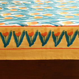 Sanganeri Hand Block Print Cotton Double Bedsheet Set (108 x 90 in) 08