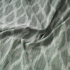 Grey - Gray - Pochampally Ikat Weave Cotton Fabric 10