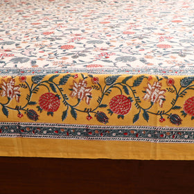 Sanganeri Hand Block Print Cotton Double Bedsheet Set (108 x 90 in) 10