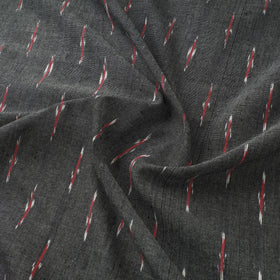Grey - Gray - Pochampally Ikat Weave Cotton Fabric 12