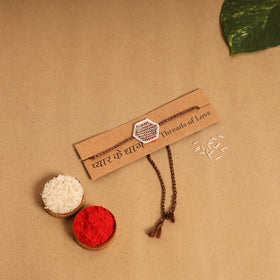 Hand Embroidered Thread Work Rakhi