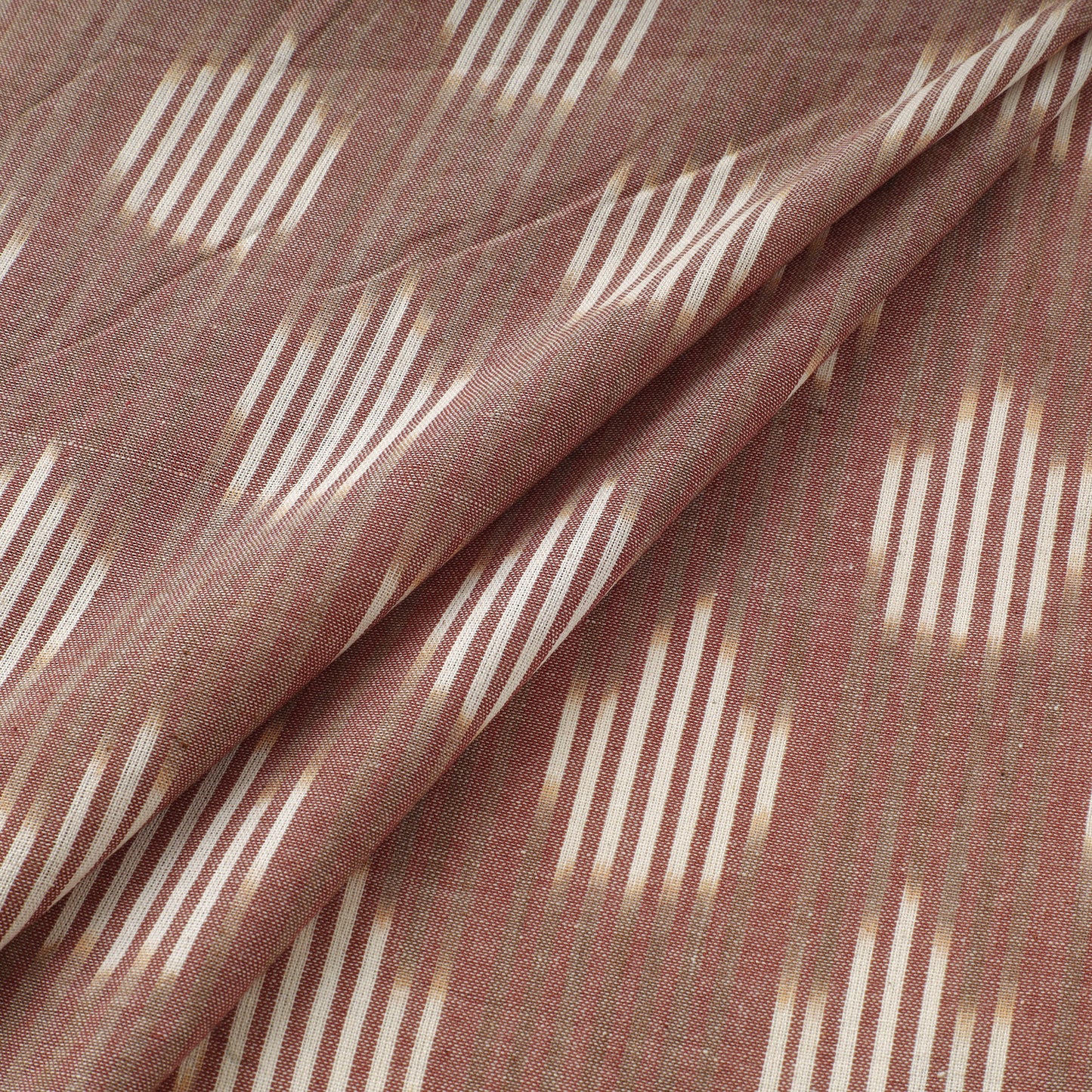 Brown - Pochampally Ikat Weave Cotton Fabric 15