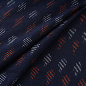 Blue - Pochampally Ikat Weave Cotton Fabric 16