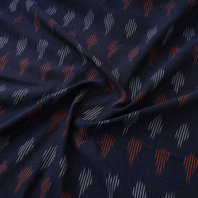 Blue - Pochampally Ikat Weave Cotton Fabric 16