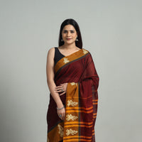 Mercerised Cotton Thread Border Dharwad Saree 15