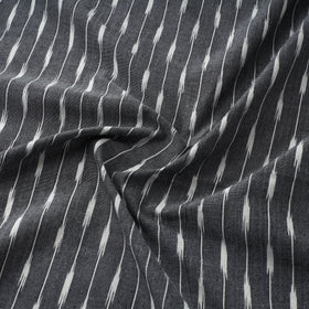 Grey - Gray - Pochampally Ikat Weave Cotton Fabric 17