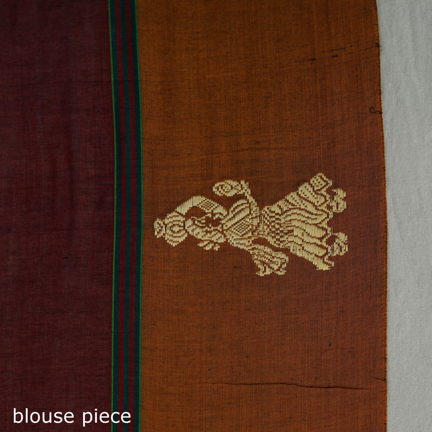 Mercerised Cotton Thread Border Dharwad Saree 15