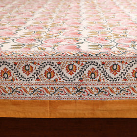 Sanganeri Hand Block Print Cotton Double Bedsheet Set (108 x 90 in) 13