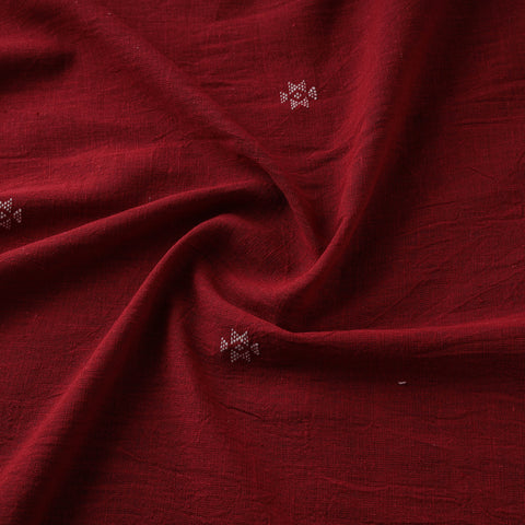 Kutch Organic Kala Cotton Pure Handwoven Buti Fabric 02