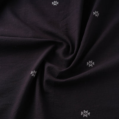 Kutch Organic Kala Cotton Pure Handwoven Buti Fabric 03