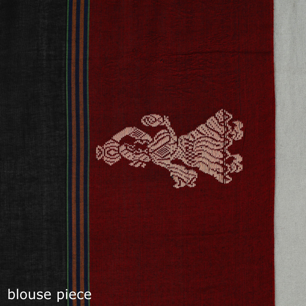 Mercerised Cotton Thread Border Dharwad Saree 16