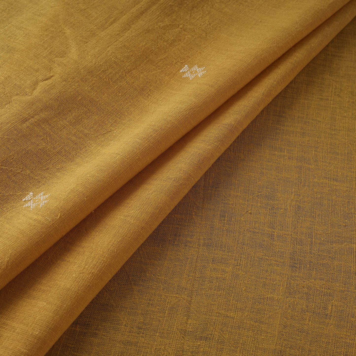 Kutch Organic Kala Cotton Pure Handwoven Buti Fabric 04
