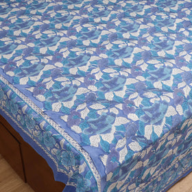 Sanganeri Hand Block Print Cotton Double Bedsheet Set (108 x 90 in) 15