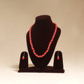 Red - Handmade Wooden Beads GS Necklace Set 01