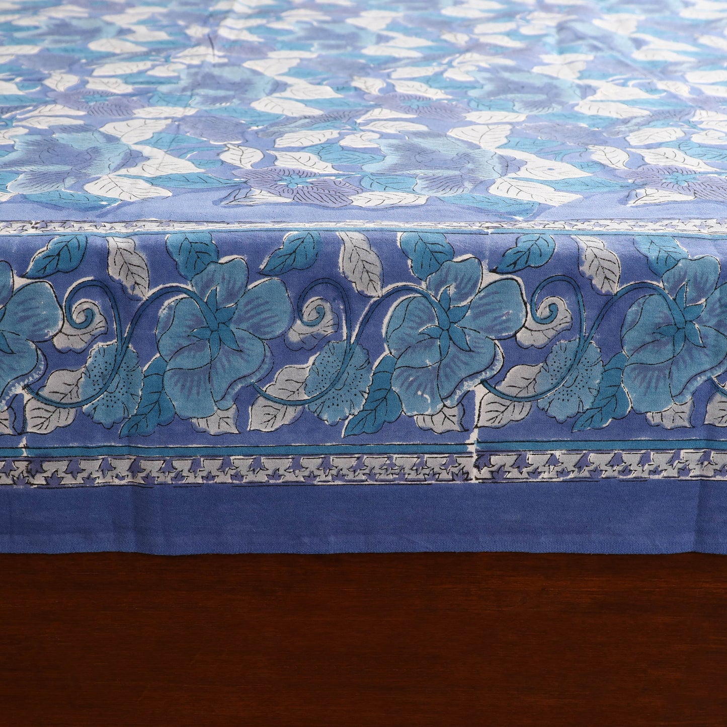 Sanganeri Hand Block Print Cotton Double Bedsheet Set (108 x 90 in) 15