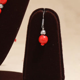 Red - Handmade Wooden Beads GS Necklace Set 01