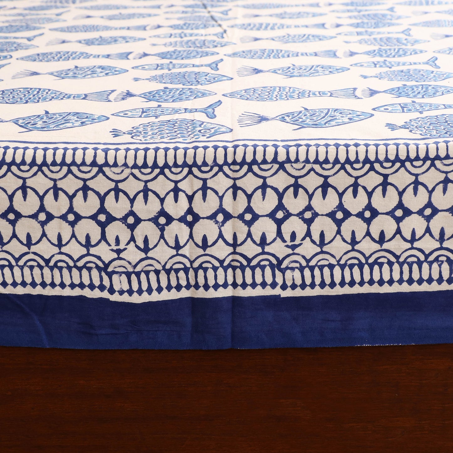 Sanganeri Hand Block Print Cotton Double Bedsheet Set (108 x 90 in) 17