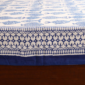 Sanganeri Hand Block Print Cotton Double Bedsheet Set (108 x 90 in) 17
