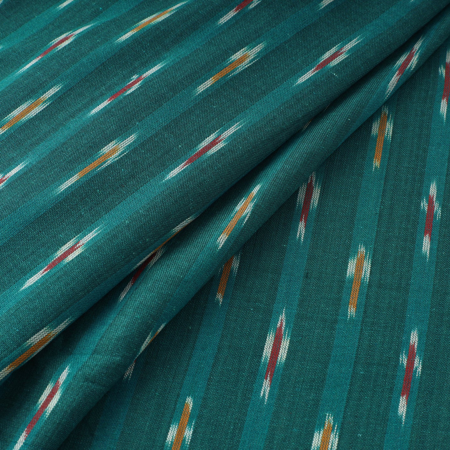 Blue - Pochampally Ikat Weave Cotton Fabric 25