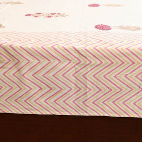 Sanganeri Hand Block Print Cotton Double Bedsheet Set (108 x 90 in) 18