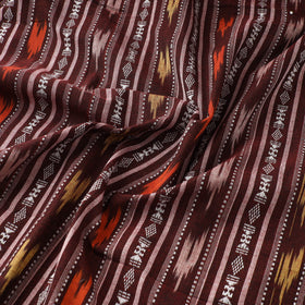 Brown - Cotton Pochampally Dabi Ikat Fabric 27