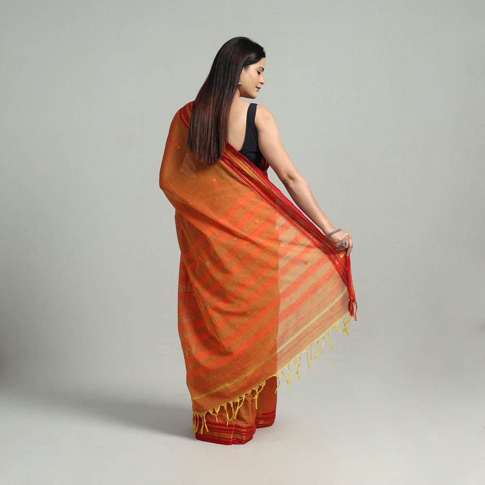 Mercerised Cotton Zari Border Dharwad Saree 19