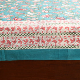 Sanganeri Hand Block Print Cotton Double Bedsheet Set (108 x 90 in) 19