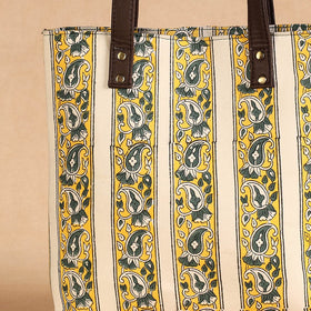 sanganeri leather shoulder bag