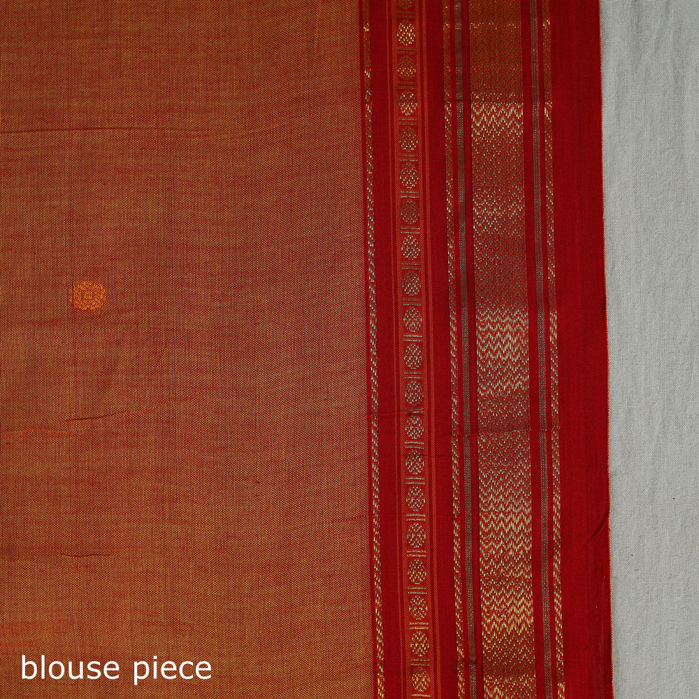 Mercerised Cotton Zari Border Dharwad Saree 19