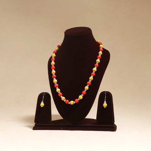 Multicolor - Handmade Wooden Beads GS Necklace Set 07