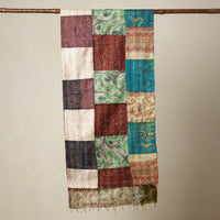 Multicolor - Bengal Kantha Embroidery Patchwork Reversible Silk Cotton Stole