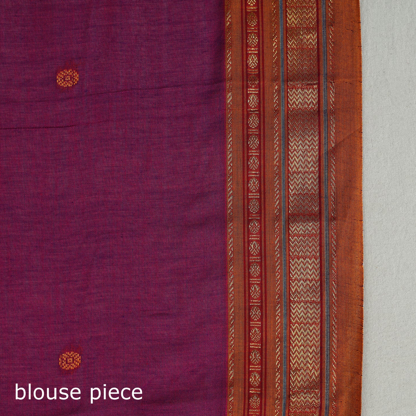 Mercerised Cotton Zari Border Dharwad Saree 20