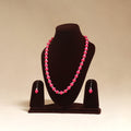 Pink - Handmade Wooden Beads GS Necklace Set 10