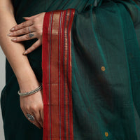 Mercerised Cotton Zari Border Dharwad Saree 21