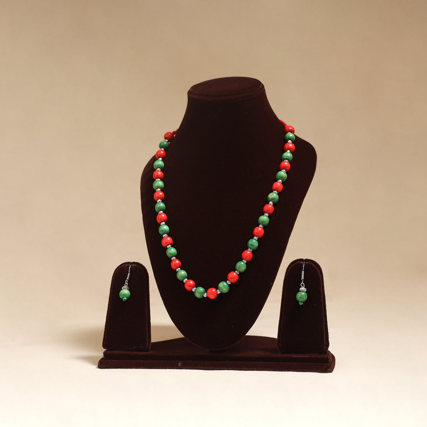 Multicolor - Handmade Wooden Beads GS Necklace Set 11