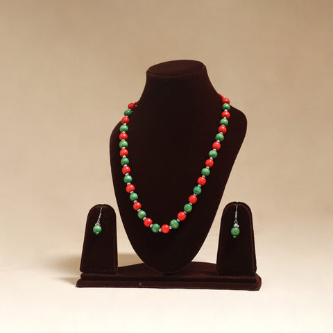 Multicolor - Handmade Wooden Beads GS Necklace Set 11