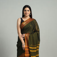 Mercerised Cotton Zari Border Dharwad Saree 22