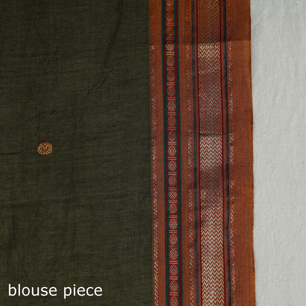 Mercerised Cotton Zari Border Dharwad Saree 22