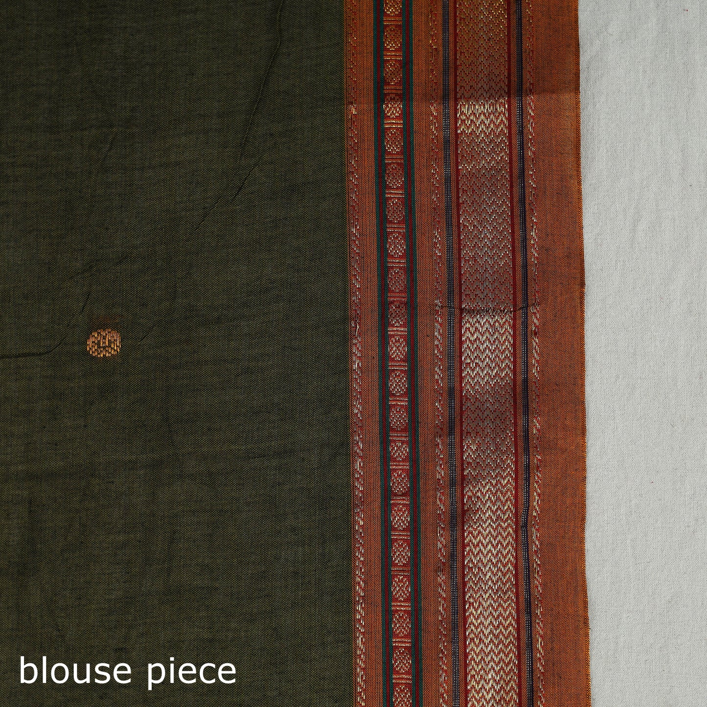 Mercerised Cotton Zari Border Dharwad Saree 22