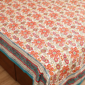 Sanganeri Hand Block Print Cotton Double Bedsheet Set (108 x 90 in) 25