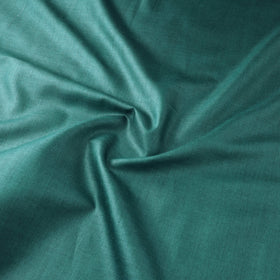 Blue - Vidarbha Tussar x Muga Silk Handwoven Plain Fabric 18