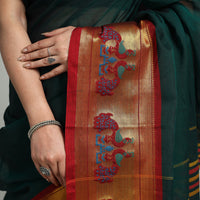 Mercerised Cotton Paithani Zari Border Dharwad Saree 23