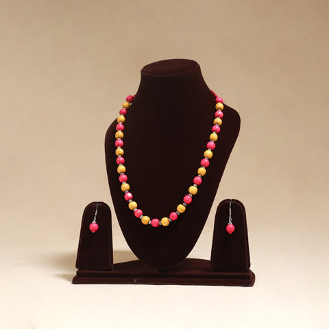 Multicolor - Handmade Wooden Beads GS Necklace Set 15