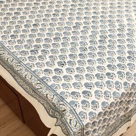 Sanganeri Hand Block Print Cotton Double Bedsheet Set (108 x 90 in) 26